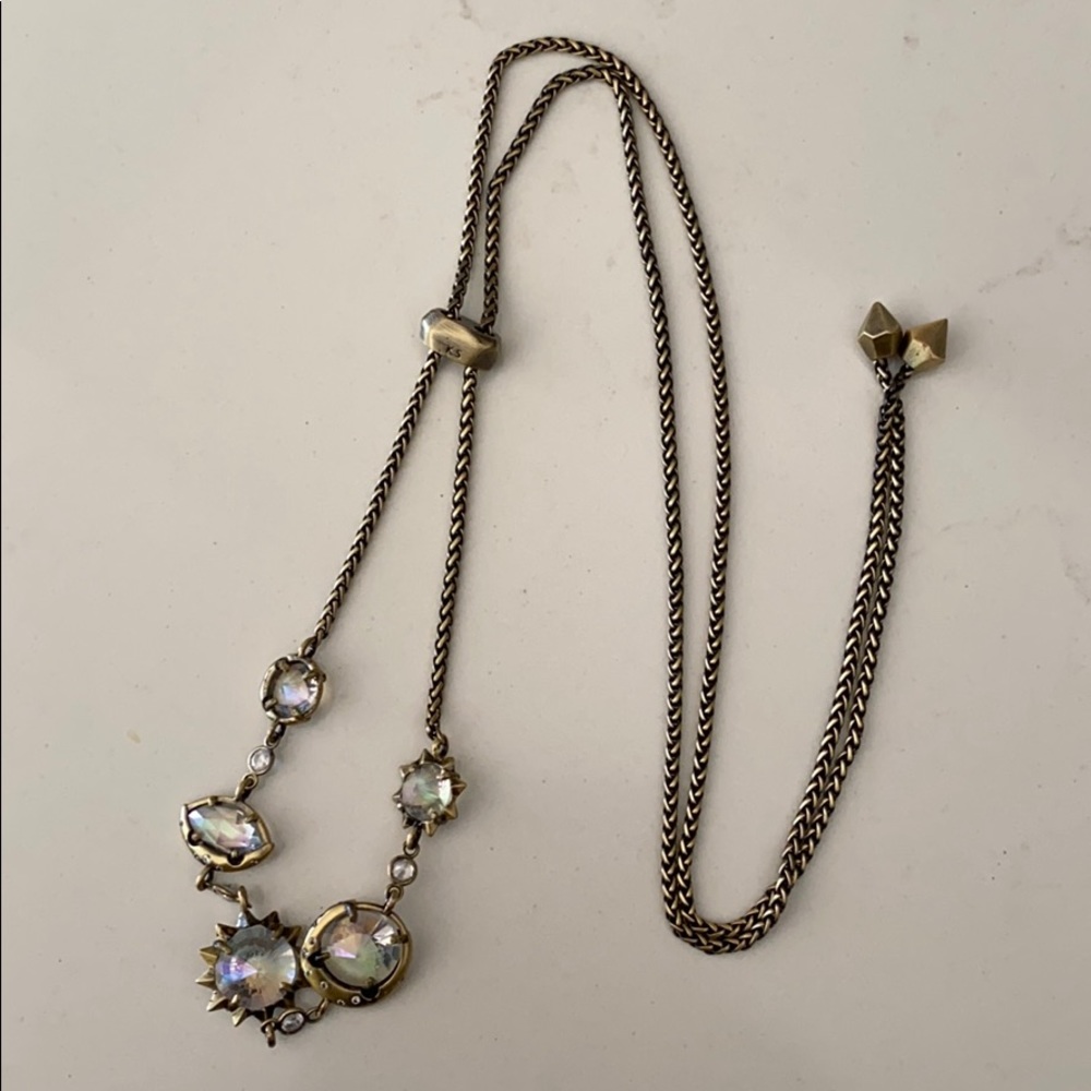 Kendra Scott antique brass necklace